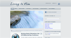 Desktop Screenshot of livingtohim.com